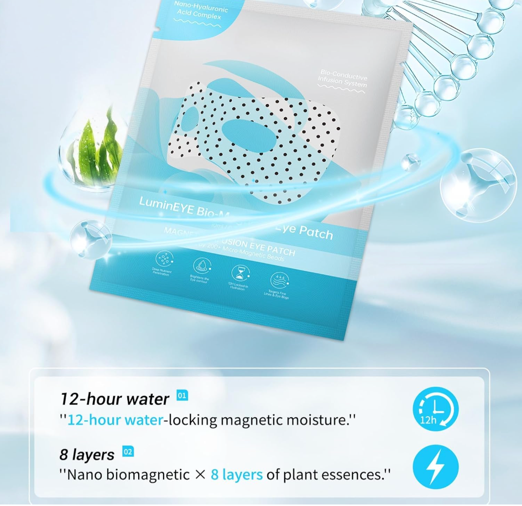 Bio Magnetic Eye Mask With Hyaluronic Acid